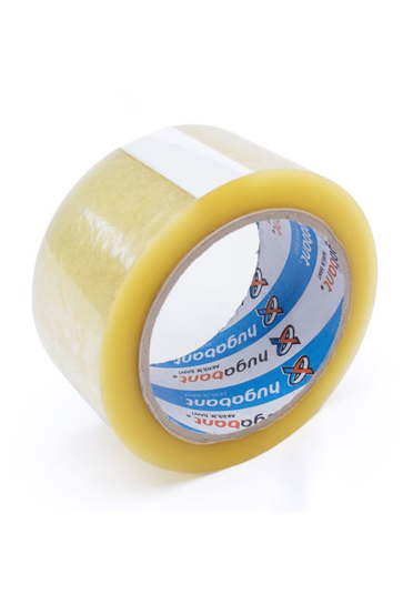 HUGA Bant Akrilik Yüksek Kalite Koli Bandı 45mm x 40 Metre Şeffaf (6'lı Paket)