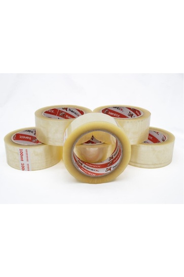 Bant Hotmelt Yüksek Kalite Koli Bandı 45mm X 100 Metre Şeffaf (6'lı Paket)