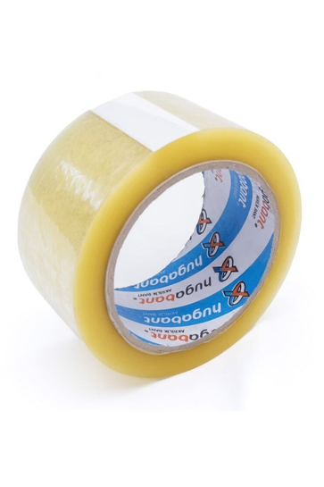 HUGA Bant Akrilik Yüksek Kalite Koli Bandı 45mm x 100 Metre Şeffaf  (6'lı Paket)